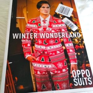 Christmas blazer and pants set. Christmas Suit